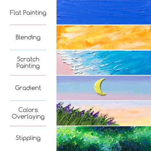 MEEDEN Soft Oil Pastels Set: 144 Vibrant Colors Art Oil Pastels for Blending Layering Shading Drawing - Smooth Oil Pastel Crayons for Artists Beginners Adults Teachers Christmas Painting - Image 4
