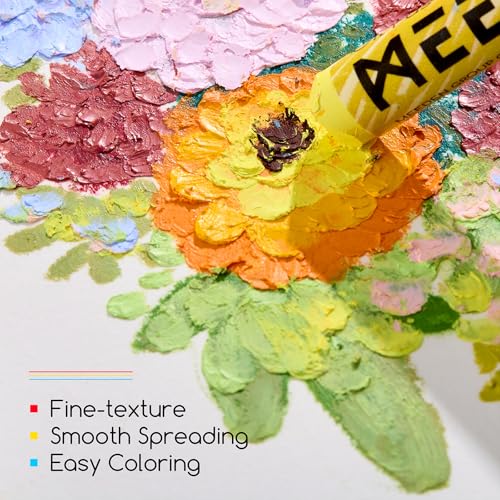MEEDEN Soft Oil Pastels Set: 144 Vibrant Colors Art Oil Pastels for Blending Layering Shading Drawing - Smooth Oil Pastel Crayons for Artists Beginners Adults Teachers Christmas Painting - Image 5