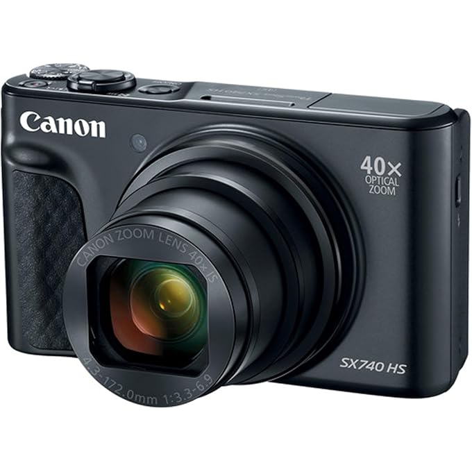 Canon Powershot SX740 HS Digital Camera (Black) + 64GB Memory + Stabilizing Grip + Software Pack +More (Value Bundle) (Renewed) - Image 4