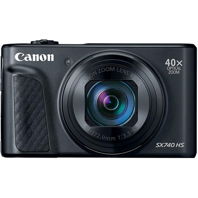 Canon Powershot SX740 HS Digital Camera (Black) + 64GB Memory + Stabilizing Grip + Software Pack +More (Value Bundle) (Renewed) - Image 2