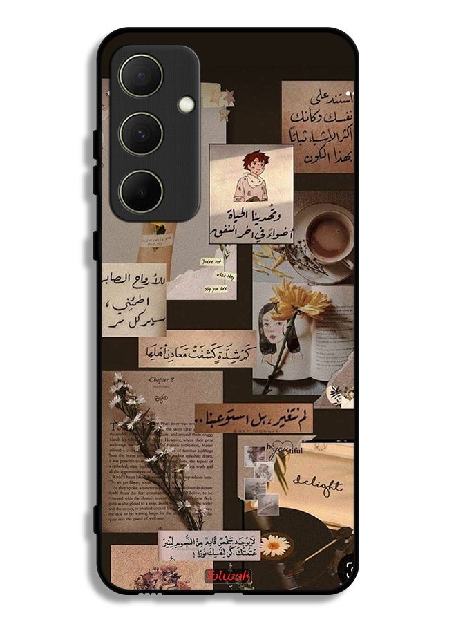 Tolwak Samsung Galaxy A35 5G Protective Case Cover Arabic Quotes Vintage - Image 1