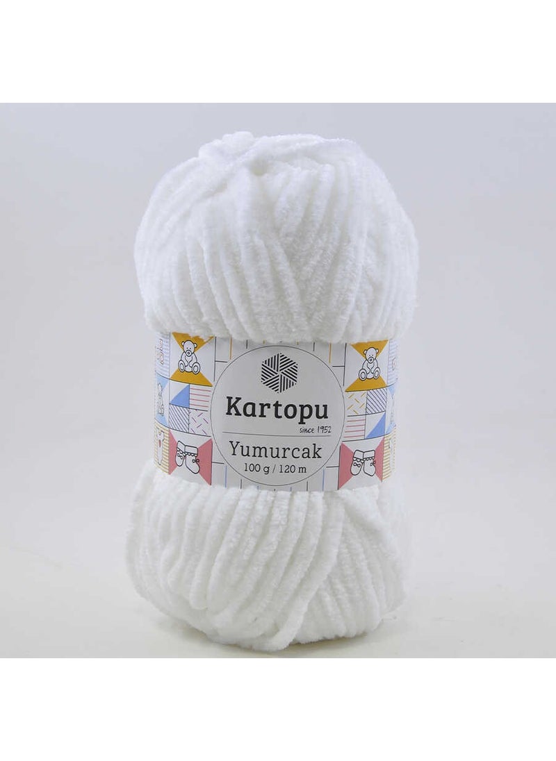 Kartopu Snowball Yumurcak K010 5 Pieces Velvet Rope White 