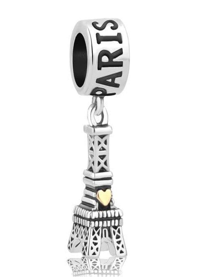 MiiFort Eiffel Tower Paris France Charm fits Pandora Moments Bracelets Women Travel Europe Landmark - Image 3