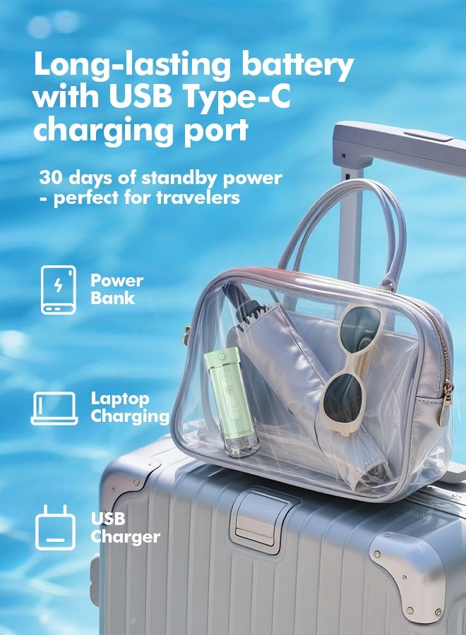 WAFLOO Water Flosser Travel Mini Cordless Portable: 5 Modes Water Dental Floss with Telescopic Water Tank, 4 Tips, IPX7 Waterproof Oral Irrigator for Teeth Cleaning, Orthodontic, Braces Dental Care - Image 4