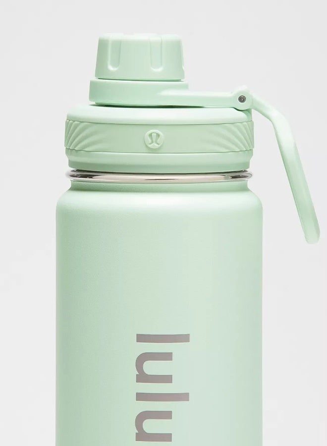 لولوليمون زجاجات مياه رياضية من الفولاذ المقاوم للصدأ "باك تو لايف" سعة ٢٤ أونصة، مع غطاء وشفاط يعملان بالدفع والسحب، خالية من مادة BPA. - Image 2