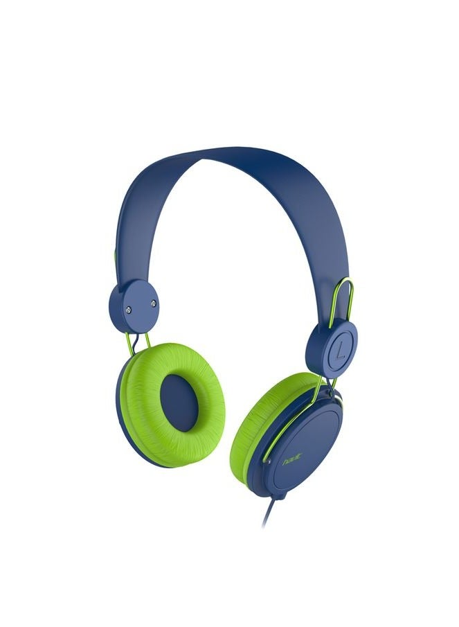 Havit HV-H2198D Wired Headphone - Blue/Green - Image 1