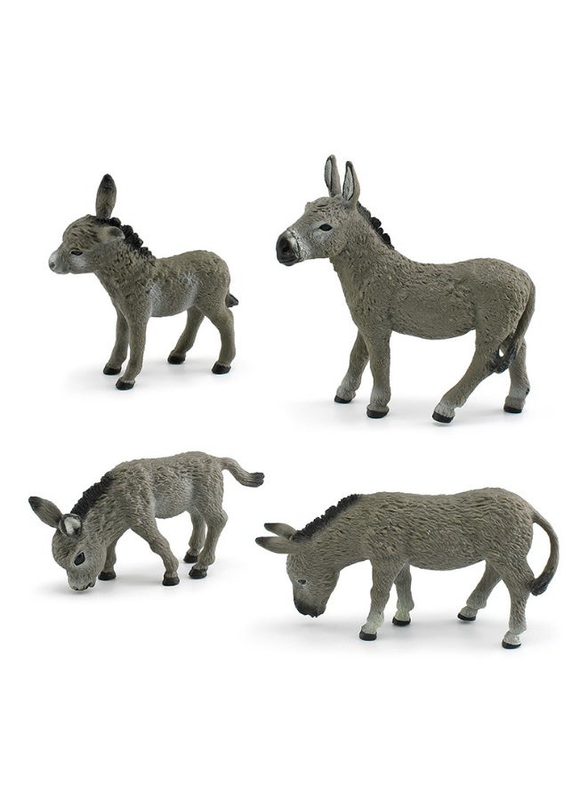 NIBEMINENT Realistic Donkey Model Figurine