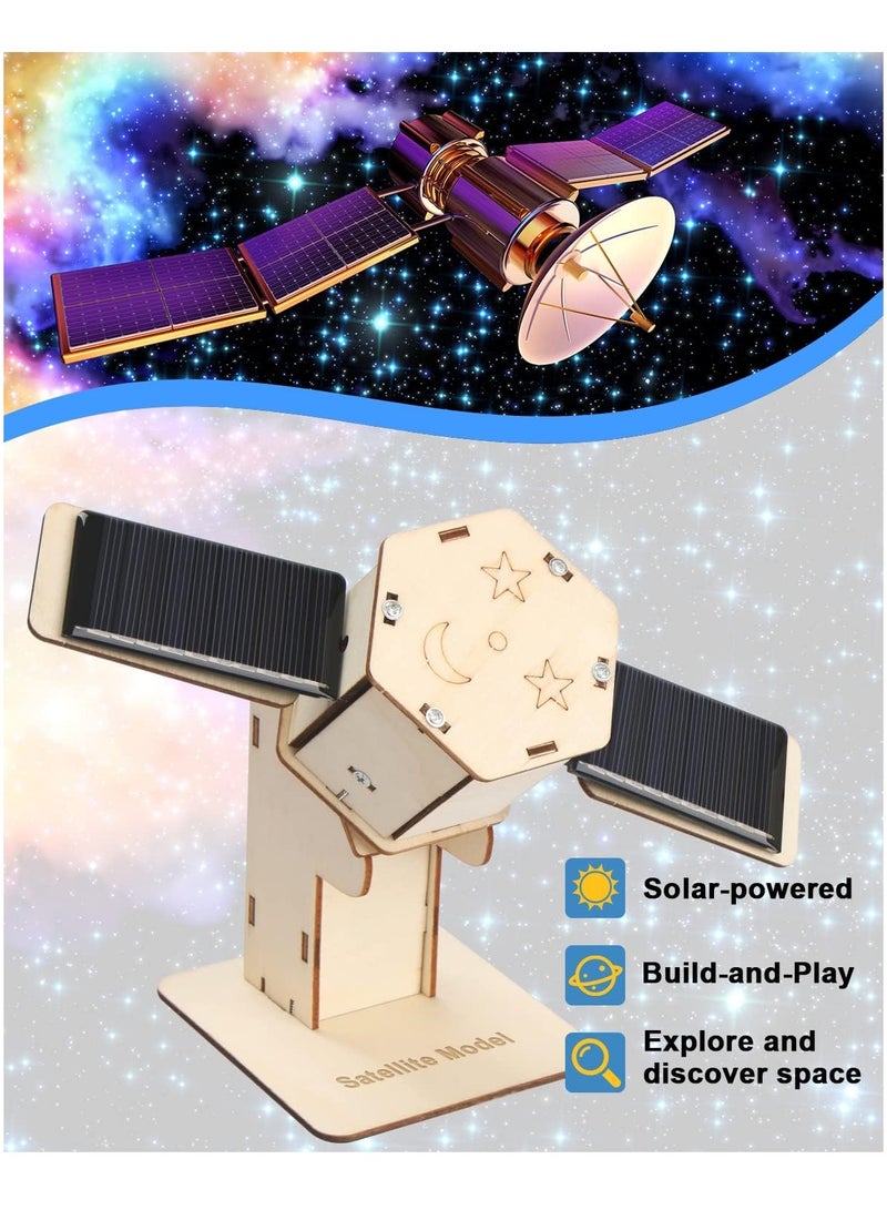 KASTWAVE 4 in 1 STEM Kits, STEM Projects for Kids Ages 8-12, Assembly 3D Wooden Puzzles, Building Toys, Educational Science Craft Model Kit, Gift for Boys and Girls 8 9 10 11 12 Years Old, 4 Pcs - Image 5