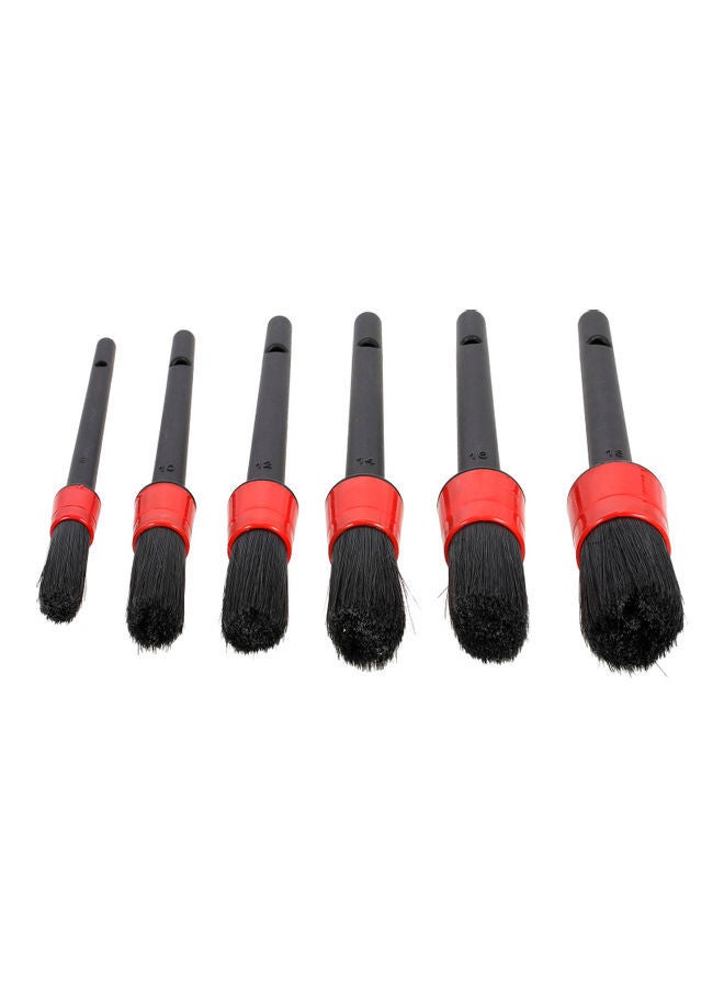 NIBEMINENT 6-Piece Soft Bristle Auto Detailing Brush For Automotive Cleaning - Image 1
