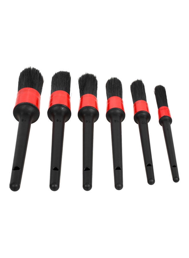 NIBEMINENT 6-Piece Soft Bristle Auto Detailing Brush For Automotive Cleaning - Image 4