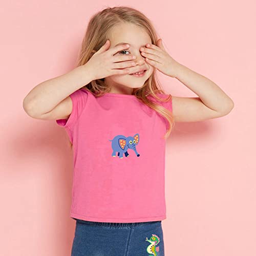 Lockban Cute Animal Iron on Stickers Patches 8 Sheets Butterfly Lion Unicorn Cartoon Animal Heat Transfer Stickers Decals DIY Kids Baby Boys Girls Clothes Jeans T-Shirt Hat Bag Decoration Applique - Image 4