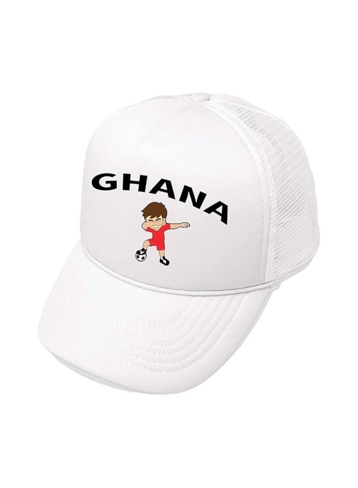 Ghana Sports Cap With Adjustment Plastic Snap Closure For Men And Women - Image 2