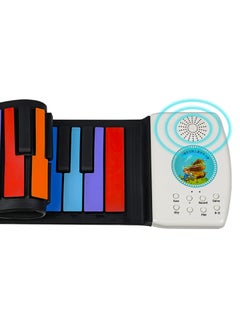 Arabest 49 Keys Rainbow Folding Piano, Hand Reel Piano for Kids, Beginner Electronic Piano, Colorful  - Image 3