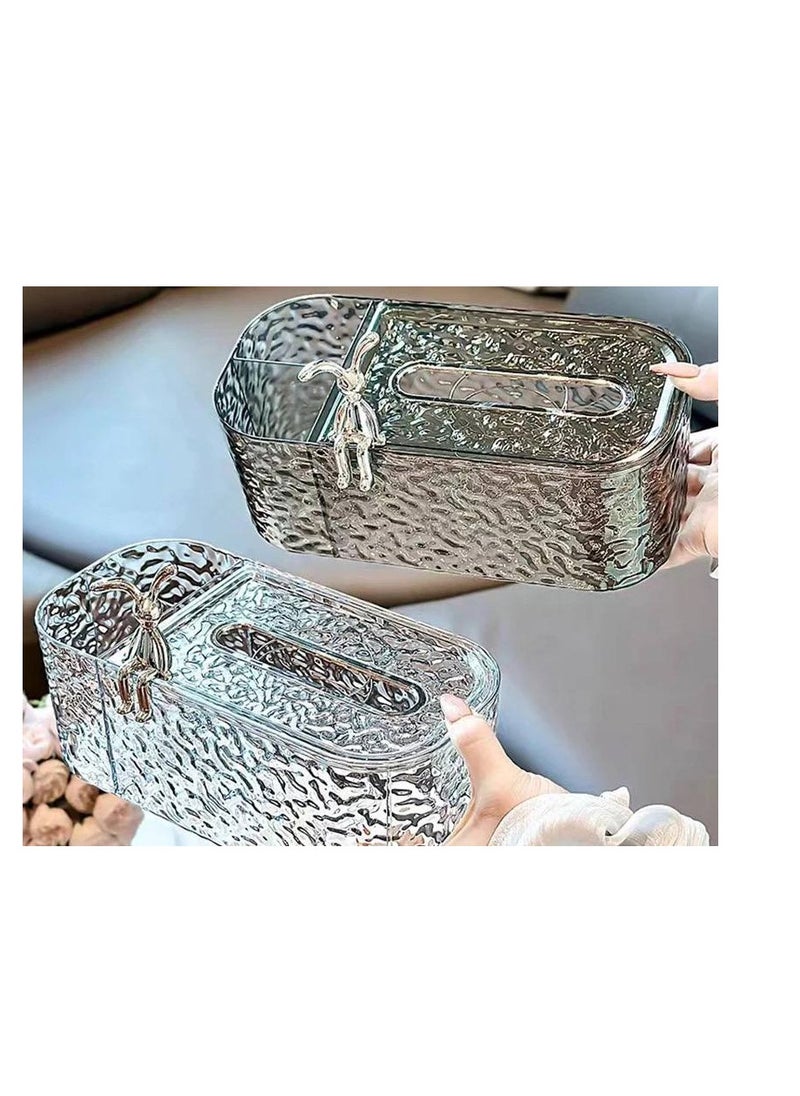 Generic Luxury Acrylic Tissue Box – An Elegant Decorative Touch for Your Salon and Office BK  - Image 1