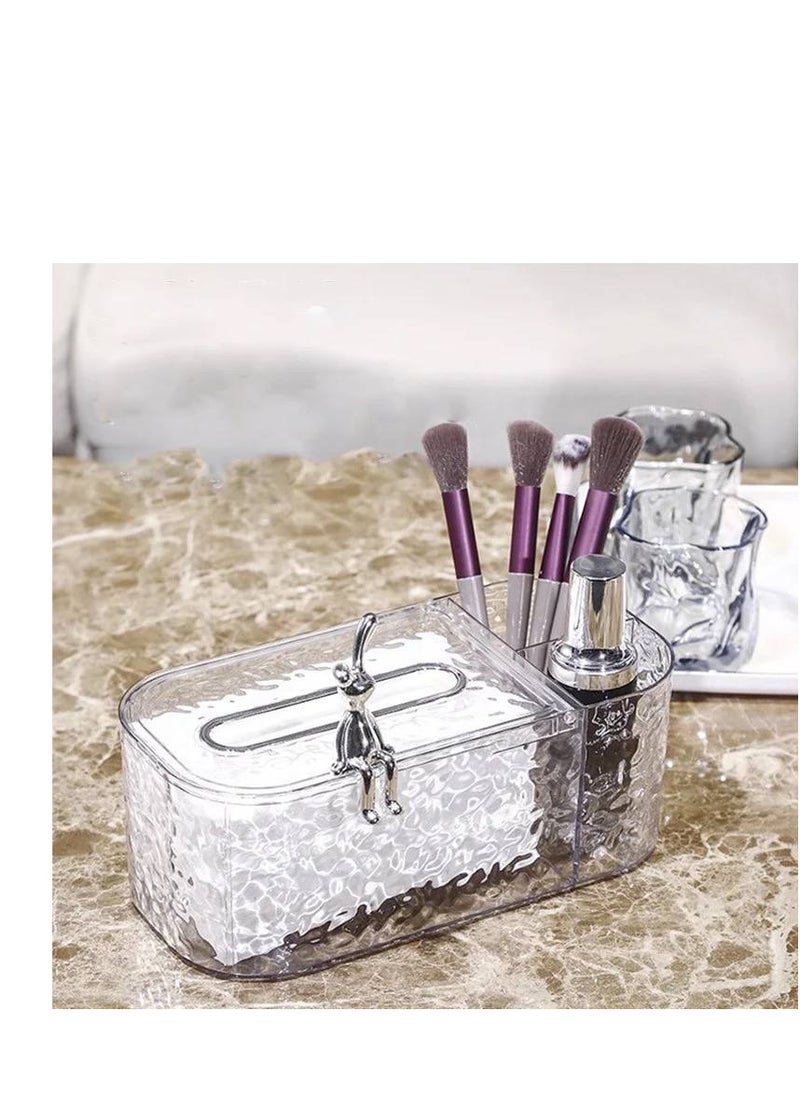 Generic Luxury Acrylic Tissue Box – An Elegant Decorative Touch for Your Salon and Office BK  - Image 3
