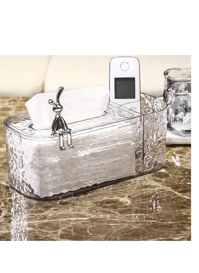 Generic Luxury Acrylic Tissue Box – An Elegant Decorative Touch for Your Salon and Office BK  - Image 4
