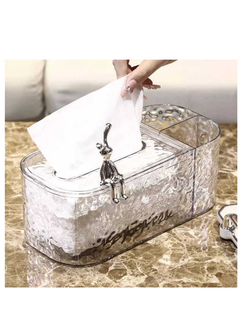 Generic Luxury Acrylic Tissue Box – An Elegant Decorative Touch for Your Salon and Office BK  - Image 5
