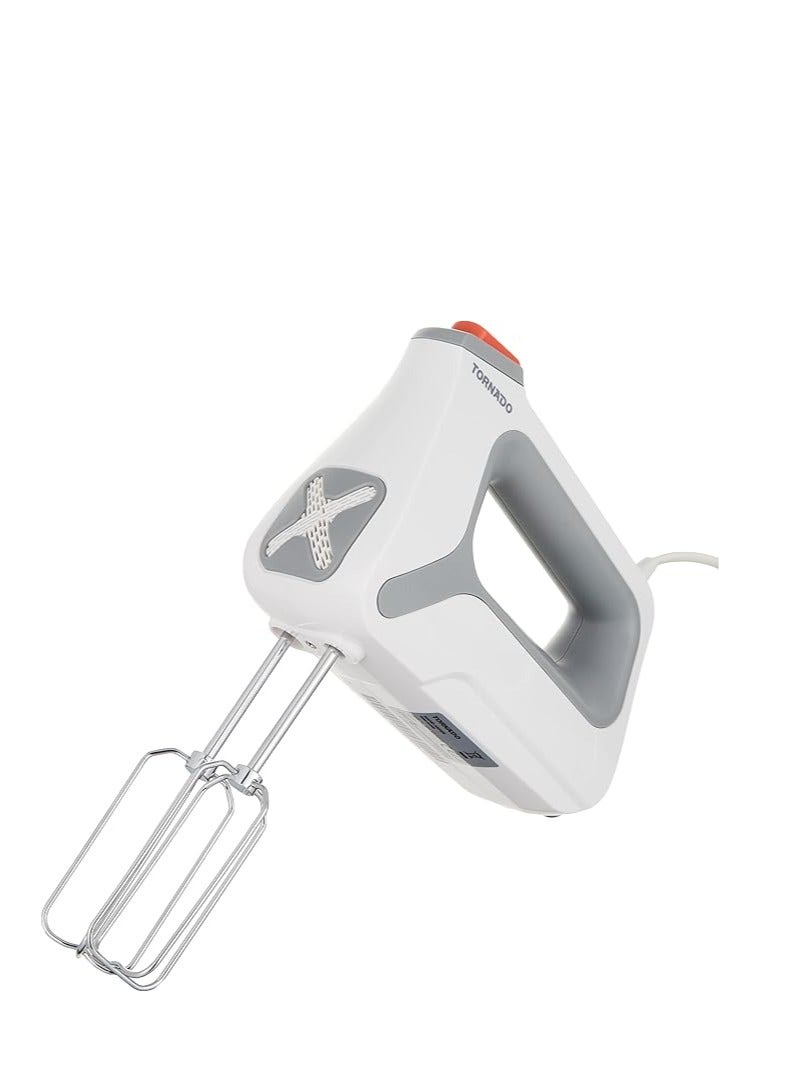 TORNADO Hand Mixer, 5 Speeds, Chopper 400 W THM-400SS White - Image 2