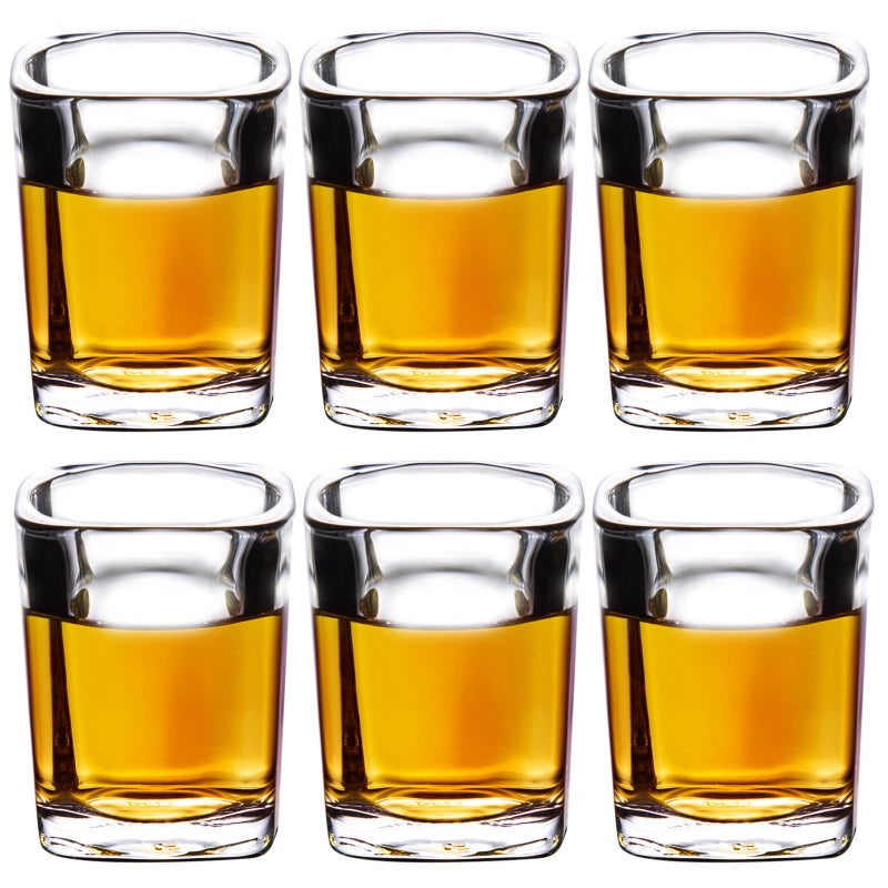 Paracity 6-Pack Shot Glasses Set  Cool Shot Glasses 2 Oz  Tequila Shot Glasses With Heavy Base  Gift For Men  Father'S Day Gift - Image 1