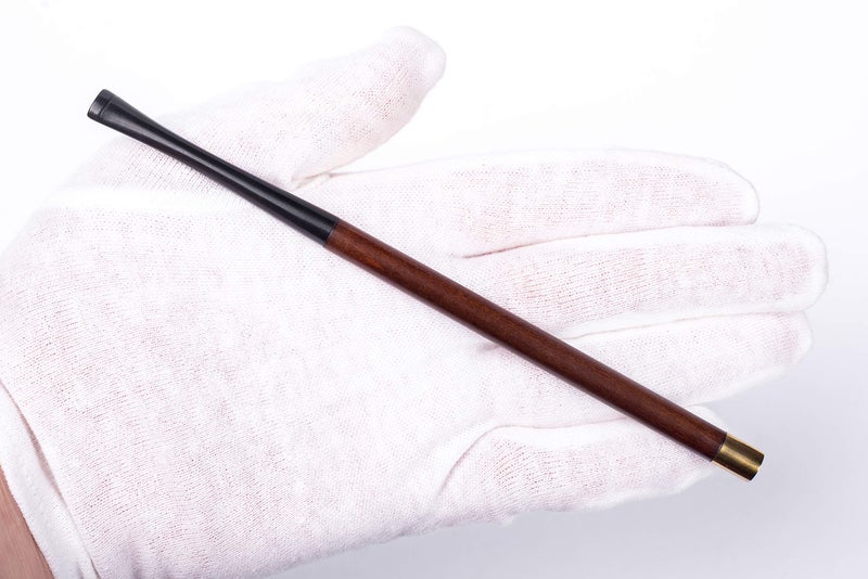 Dr Watson Dr. Watson - 6.7" Long Wooden Cigarette Holder, fits Extra Slim Cigarettes, Audrey Hepburn Style, Smooth Finish, Handmade (Also Available in Regular Size) - Image 4