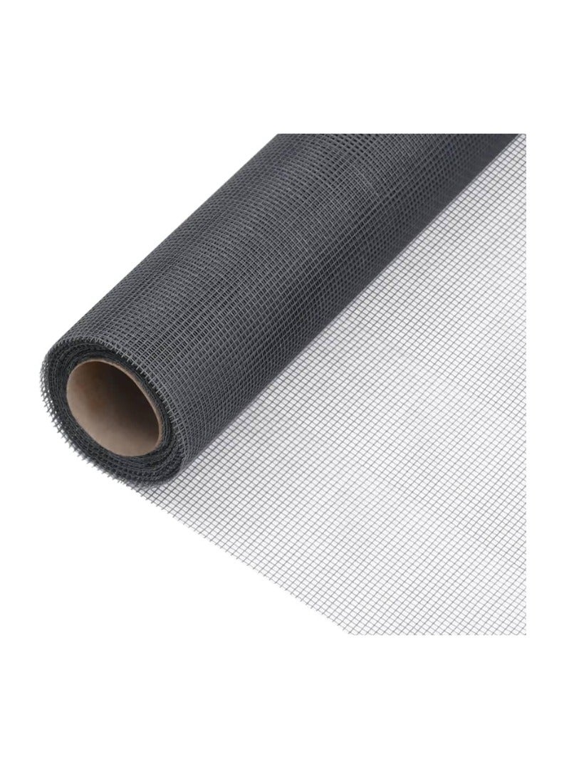 KNP KNP Fiber Glass Netting Adjustable Window Screens Fiberglass Screen Mesh Window Screen & Sliding Screen Door Repair for Patio and Windows (Grey) 3ft x 20mtr  - Image 1