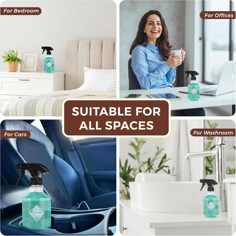 Passage Air Freshener IV, 400 ML - Orange, Jasmine & Amber Odor Eliminator | Long-Lasting Air Freshener for Home & Office | Ideal for Any Room & Season | Easy to Use, Safe on Fabrics & Surfaces - Image 3