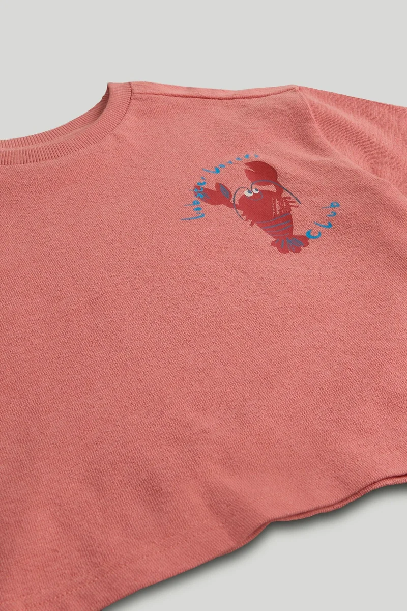 مذركير طقم شورت وتيشيرت بتصميم سرطان البحر