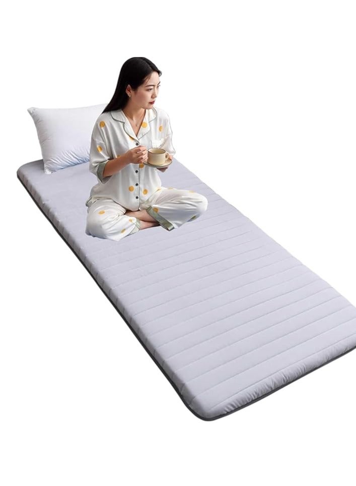 Generic Japanese Style Floor Tatami Mat, Foldable Foldable Sleeping Mat, Portable Soft Floor Mattress, Roll-Up Camping Sleeping Mat for Family Camping Sofa (90x190CM) 