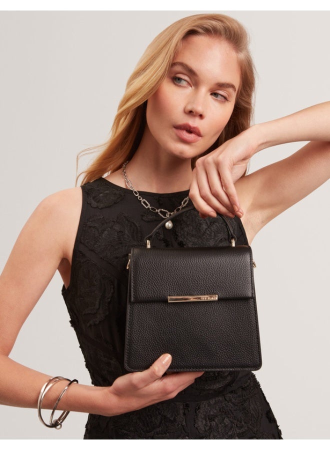 Ted Baker حقيبة يد متوسطة بمقبض علوي بتفاصيل بار - Image 1