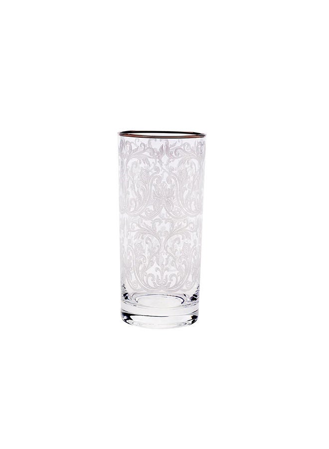 Villeroy & Boch 6-Piece Embroidery Platinum Long Drink Glasses  - Image 1