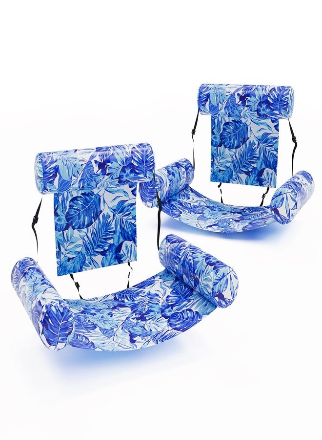 HAGUL 2 Pack Inflatable Pool Float for Adults - Heavy Duty Floating Lounge Chair & Pool Noodle for Summer, Beach, Lake & Pool Parties - Comfortable Water Lounge for Relaxing & Fun - Image 1
