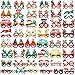 Jerify Jerify 48 Pcs Christmas Glasses Glitter Glasses Frames Christmas Decoration Costume Eyeglasses Santa Snowman Glasses  - Image 2