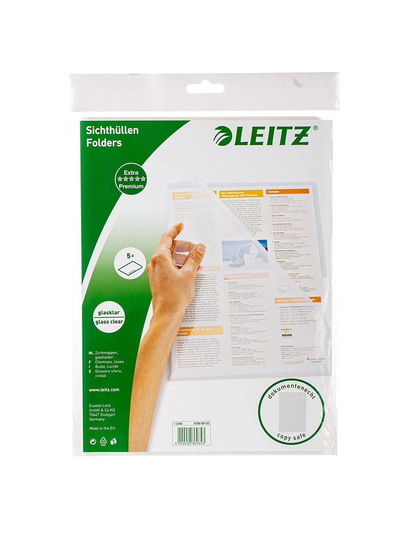 5 قطع من البلاستيك الشفاف الشفاف الشفاف والشفاف من ليتز