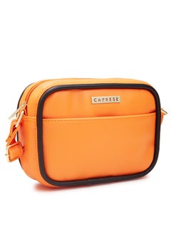 CAPRESE Caprese Gracie Solid Orange Faux Leather Medium Sling Bag  - Image 4