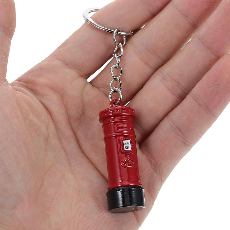 OSALADI 3 Pcs London Keychains Zinc Alloy British Landmarks Phone Box Car Bus Charms Key Rings for Women Men Souvenir Decorative Accessories - Image 3