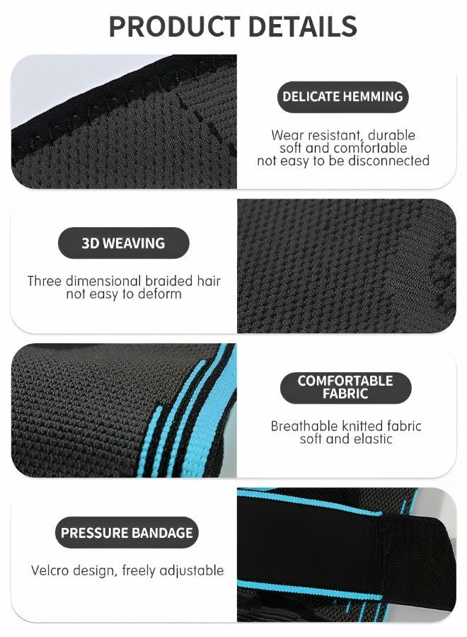 1 Pair Elbow Brace with Strap, Elbow Compression Sleeve, With Adjustable Strap for Weightlifting, Arthritis, Workouts, Reduce Joint Pain During Fitness Activity - Image 3