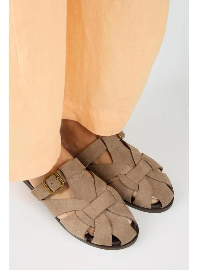 Manijero  Qurina Women's Real Leather Caged Violet Slippers. for Women | Best Price UAE