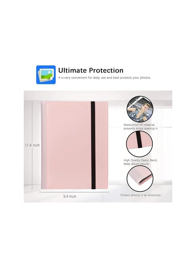 Photo Album for Instax Mini Camera, Elastic Solid Color Large Capacity Photo Album, 432 Pockets Photo Album, Book Album Large for SnapTouch Instant Camera