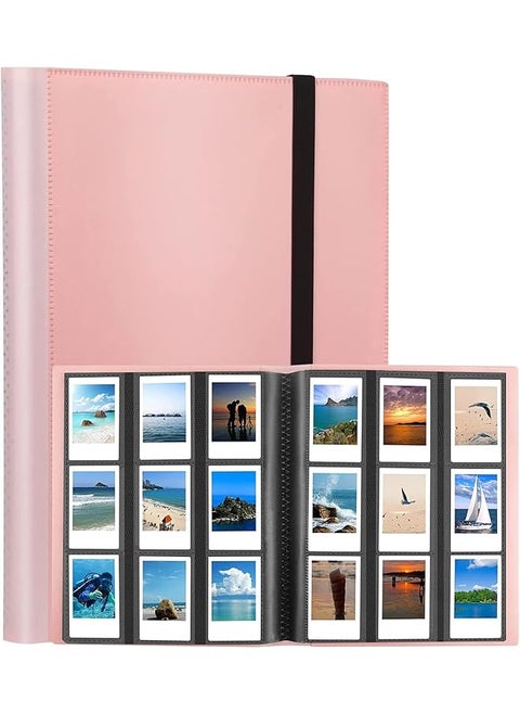 Photo Album for Instax Mini Camera, Elastic Solid Color Large Capacity Photo Album, 432 Pockets Photo Album, Book Album Large for SnapTouch Instant Camera