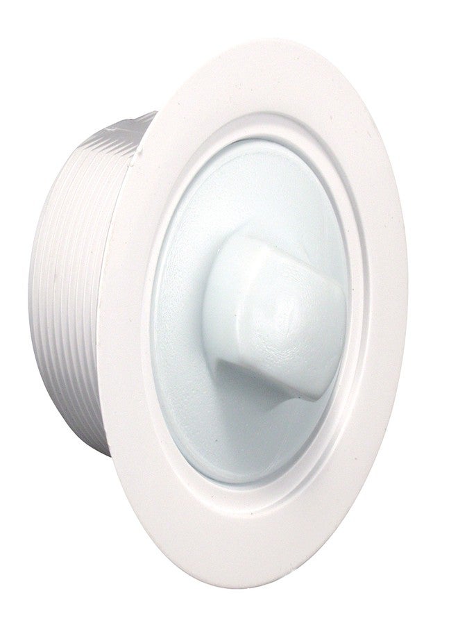 جي آر برودكتس مصفاة حوض استحمام وسدادة تصريف من JR Products 184030-A باللون الأبيض القطبي مقاس 2 بوصة