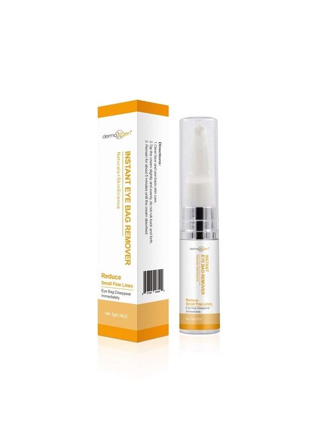 dermaxgen ديرماكسجين مزيل أكياس العين الفوري مضاد للشيخوخة يقلل من الهالات السوداء، الانتفاخ، أكياس تحت العين، التجاعيد والخطوط الدقيقة للرجال والنساء - Image 1