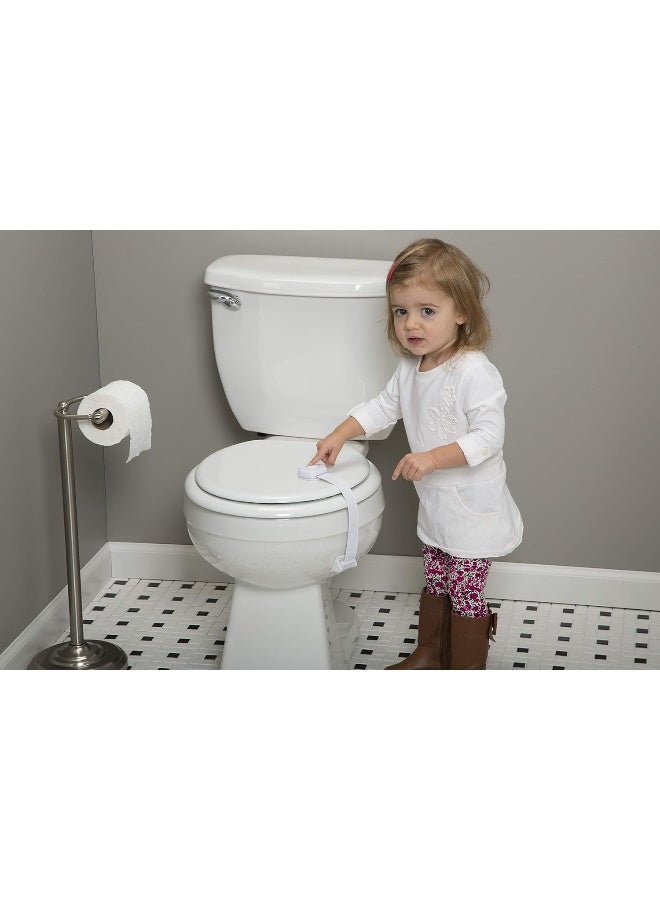 Safety 1st Outsmart Toilet Lock, Two Pack, White - Image 5