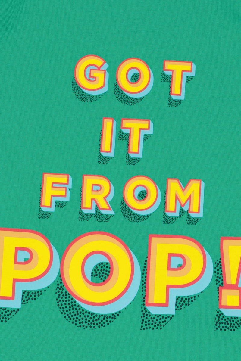 Hamleys Toddlers Girl Crew Neck Long Sleeve Graphic Print Top, Green - Image 3