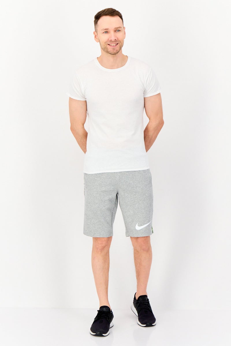 Nike Men Standard Fit Training Short, Grey  - Image 3