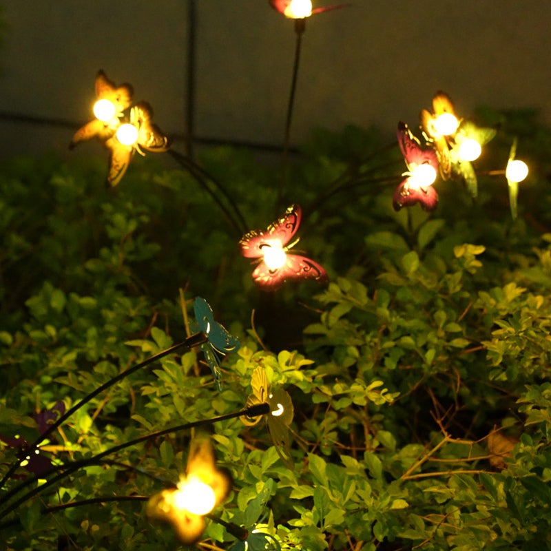 Neoglint Solar Garden Lights Decorative Butterfly Swaying Lawn Lamp Outdoor Landscape Pathway Light IP65 Waterproof Solar Lights for Yard Patio Pathway Lawn - Image 4