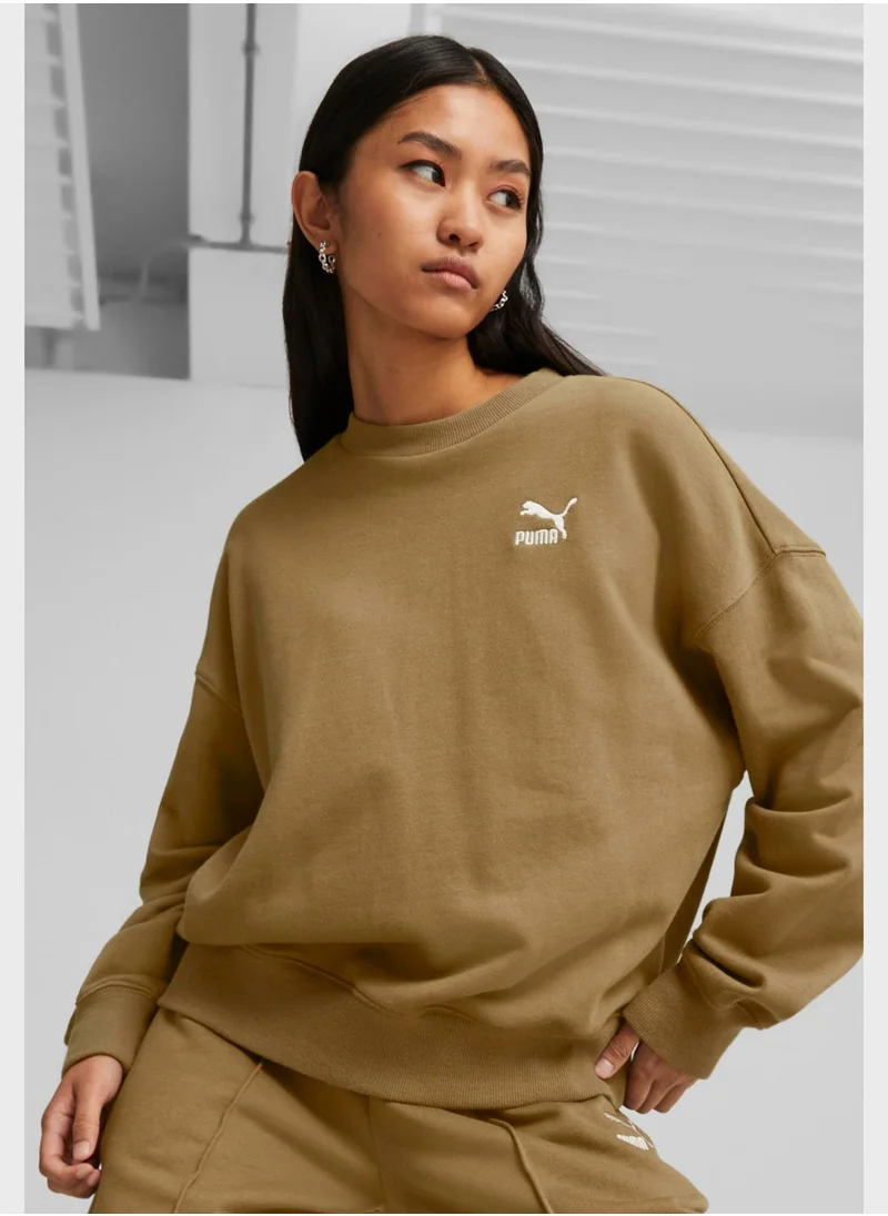 PUMA Classics Oversized Crew Sweatshirt