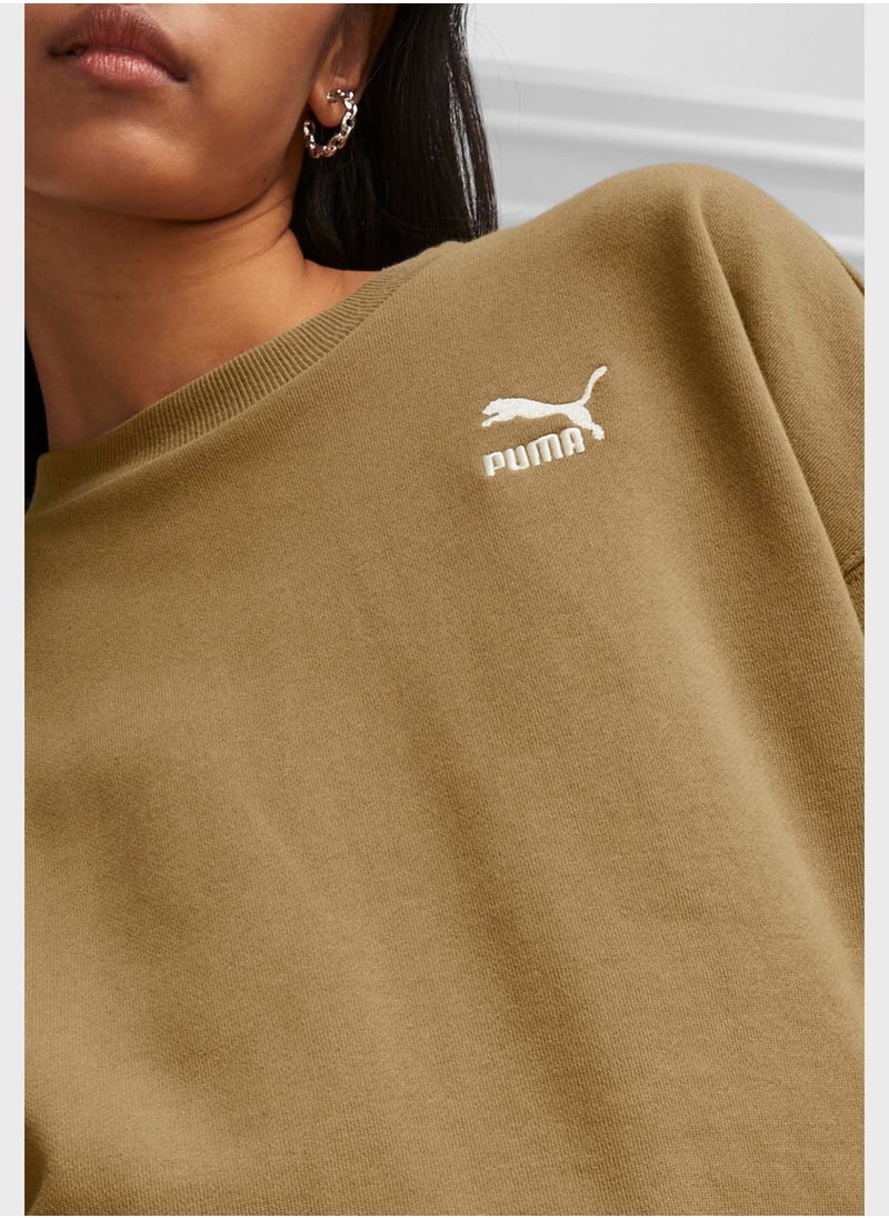 PUMA - Classics Oversized Crew Sweatshirt - Image 1