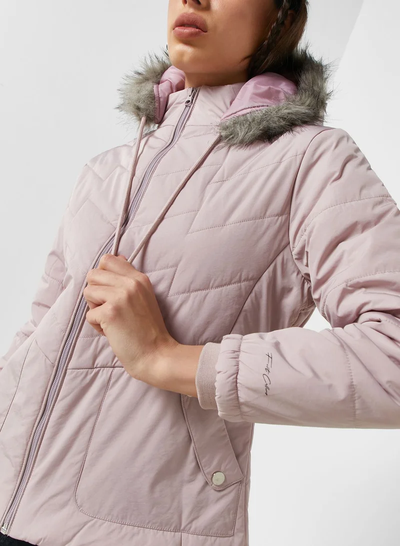 Urban Minx Urban Minx Urban Minx Classic Padded Jacket With Hood