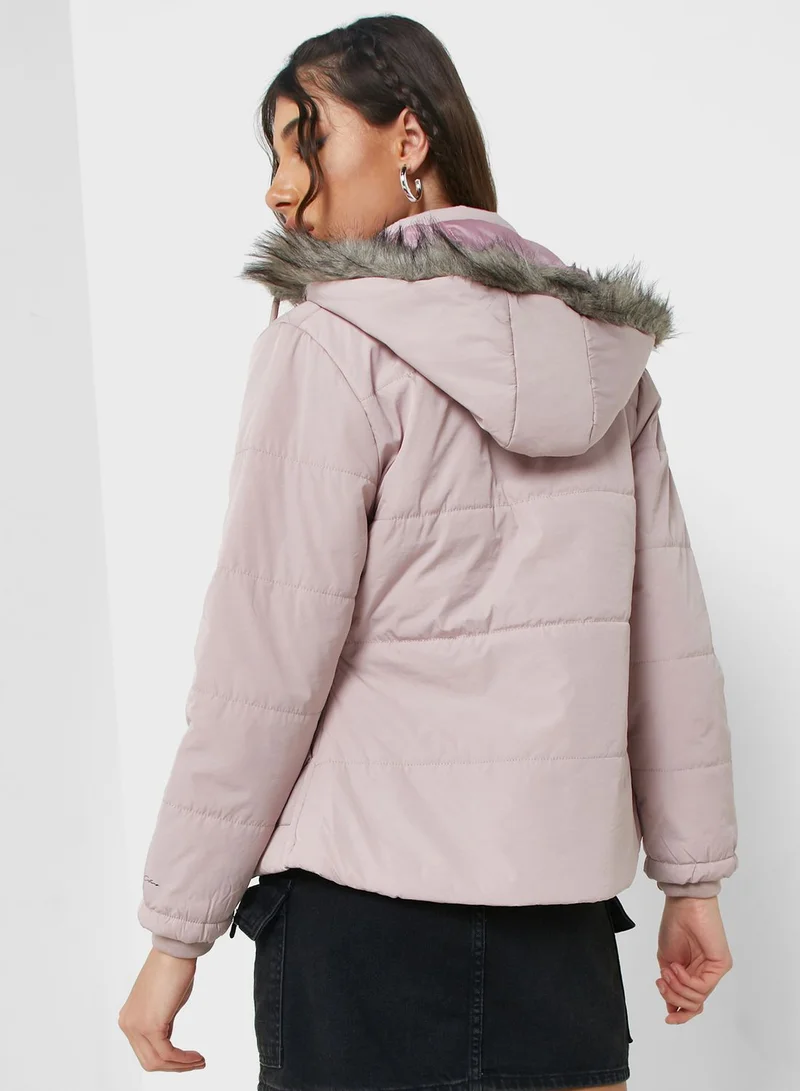 Urban Minx Urban Minx Urban Minx Classic Padded Jacket With Hood