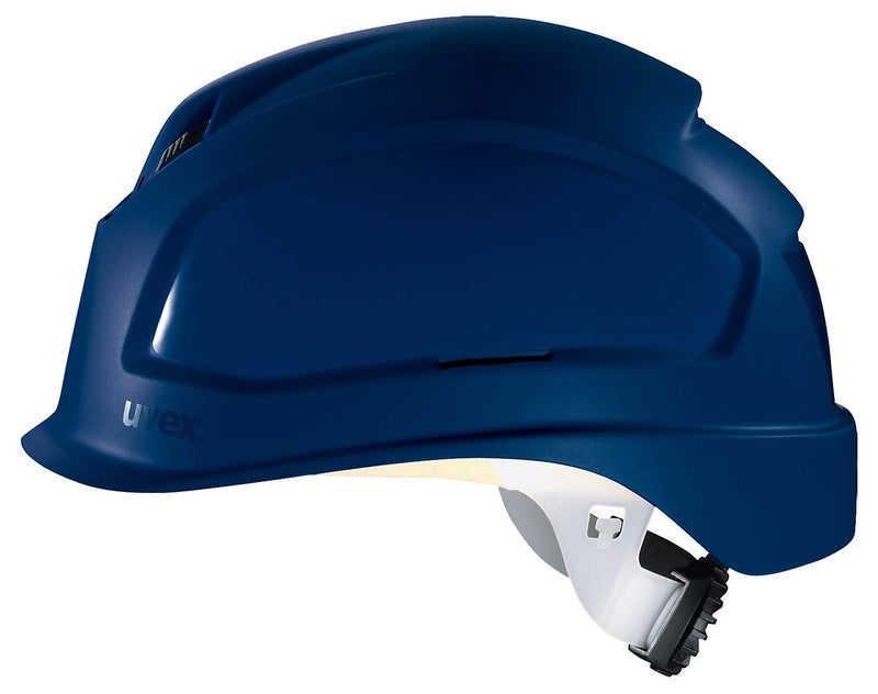 Uvex Pheos B-S-WR Protective Helmet - Ventilated Work Helmet for Construction Site - Blue - Image 1